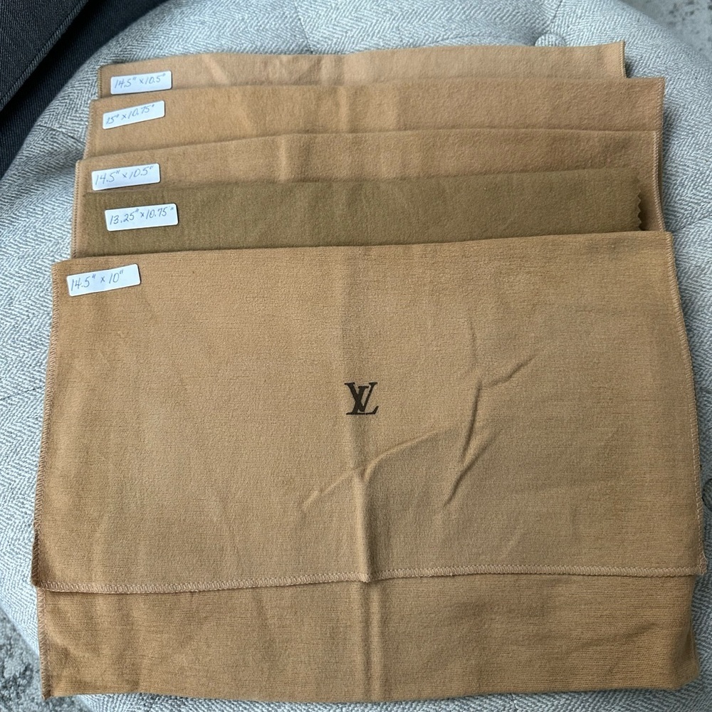 Reseller Bundle –Authentic Louis Vuitton Flap Dust Bags – Lot of 10 – Medium